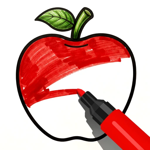 Game icon for Coloring Page ASMR Drawing by stick hunter